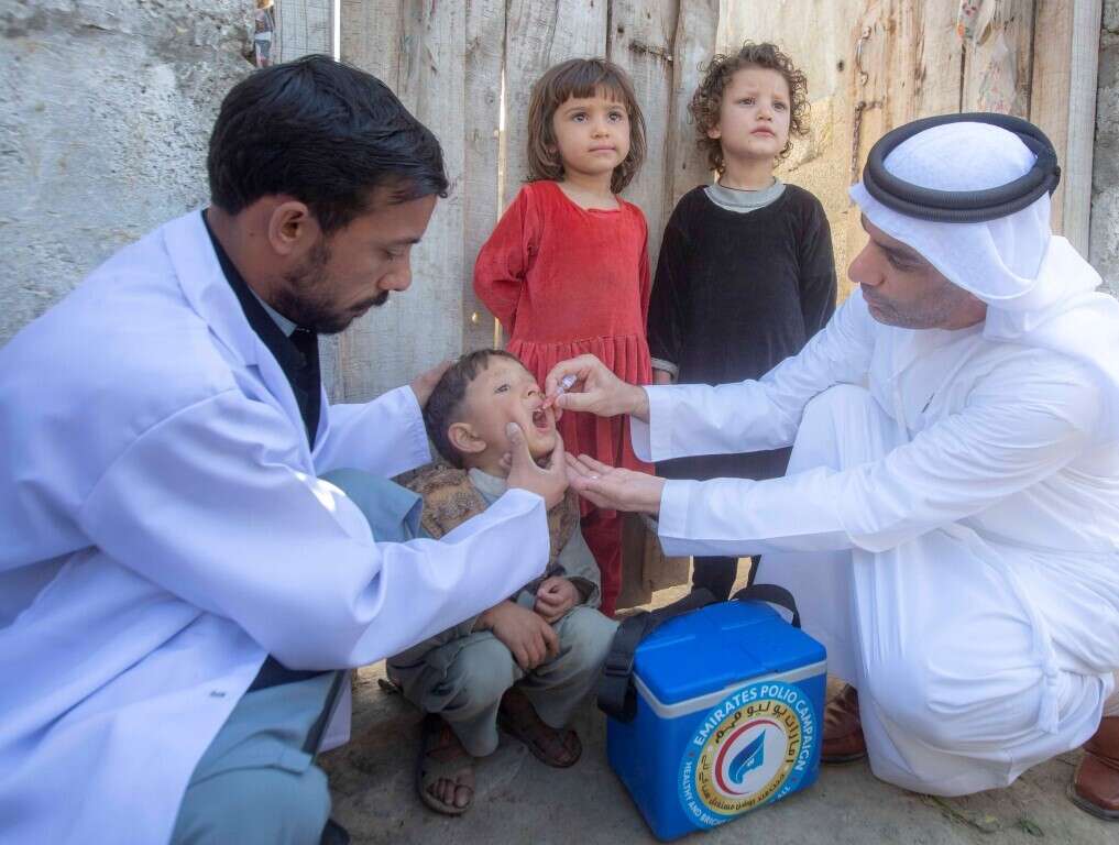 Image result for Pakistani kids among 400m to receive polio vaccine thanks to UAE