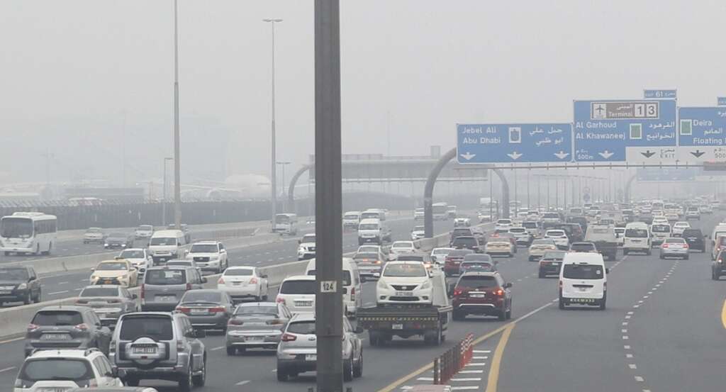 Fog in UAE: Police issue warning after multiple accidents cause traffic jam in Dubai - News | Khaleej Times