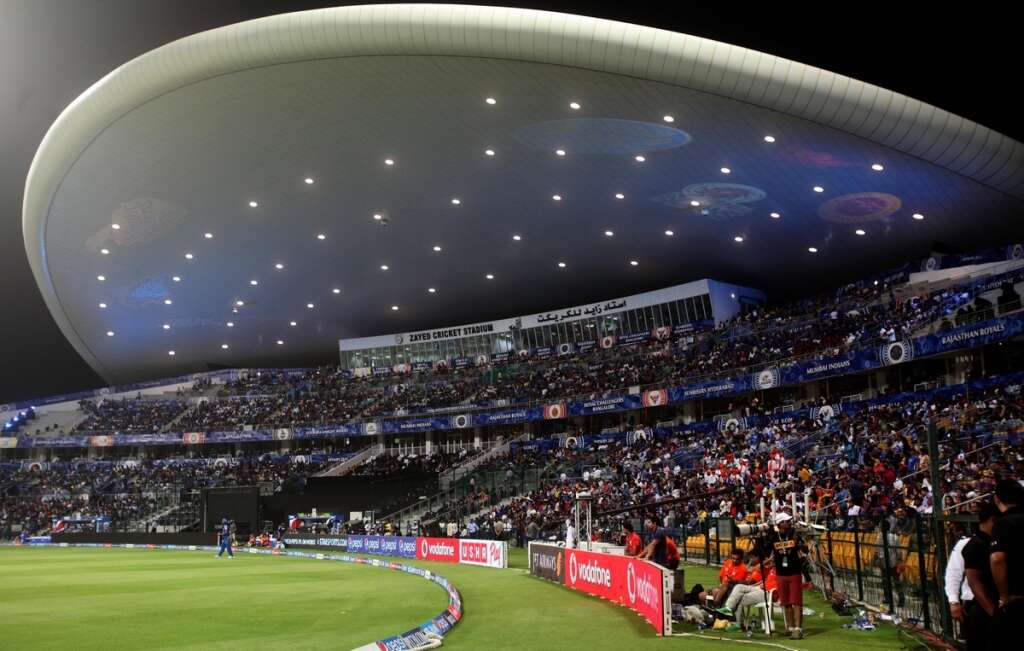 Fans At An UAE Stadium During IPL Photo Credit: (Twitter)