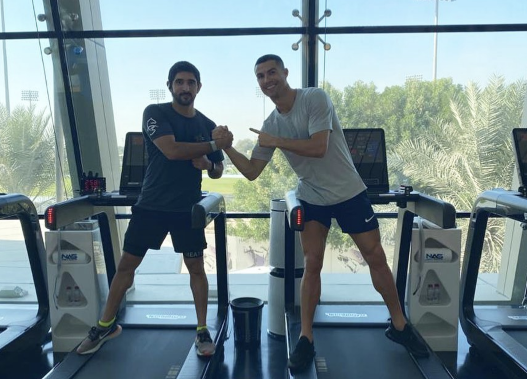 Video Sheikh Hamdan Cristiano Ronaldo Hit The Gym In Dubai News Khaleej Times