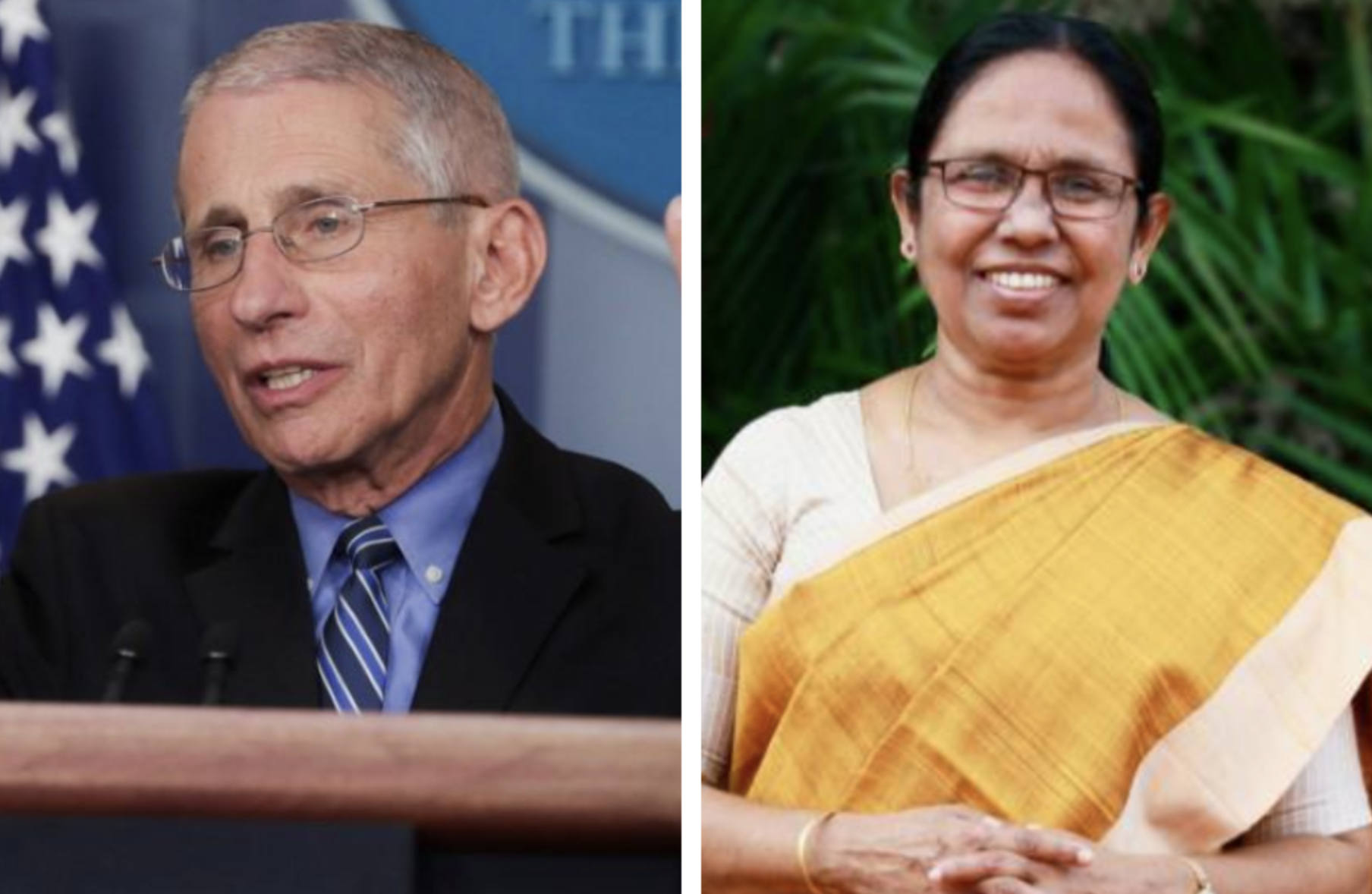 Top Us Doctor Fauci Kerala Minister Shailaja Named For Mother Teresa Awards News Khaleej Times