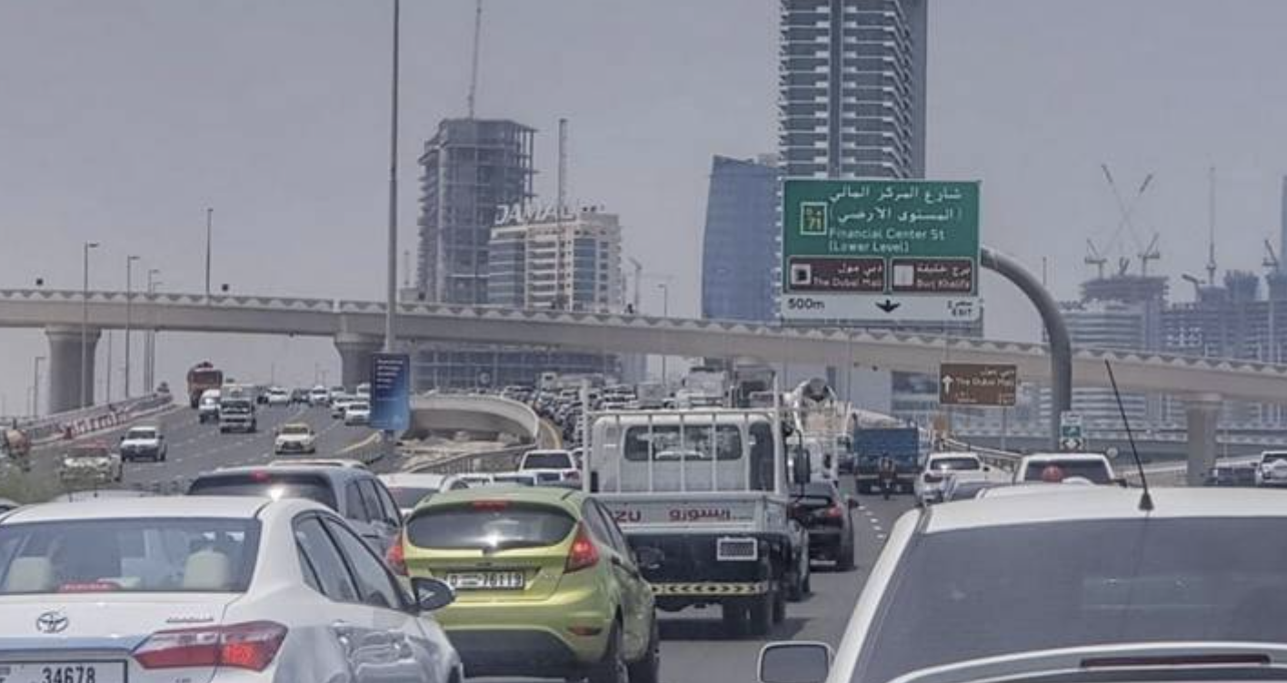 UAE traffic alert: Stalled vehicle causes delays on Dubai road; police ...