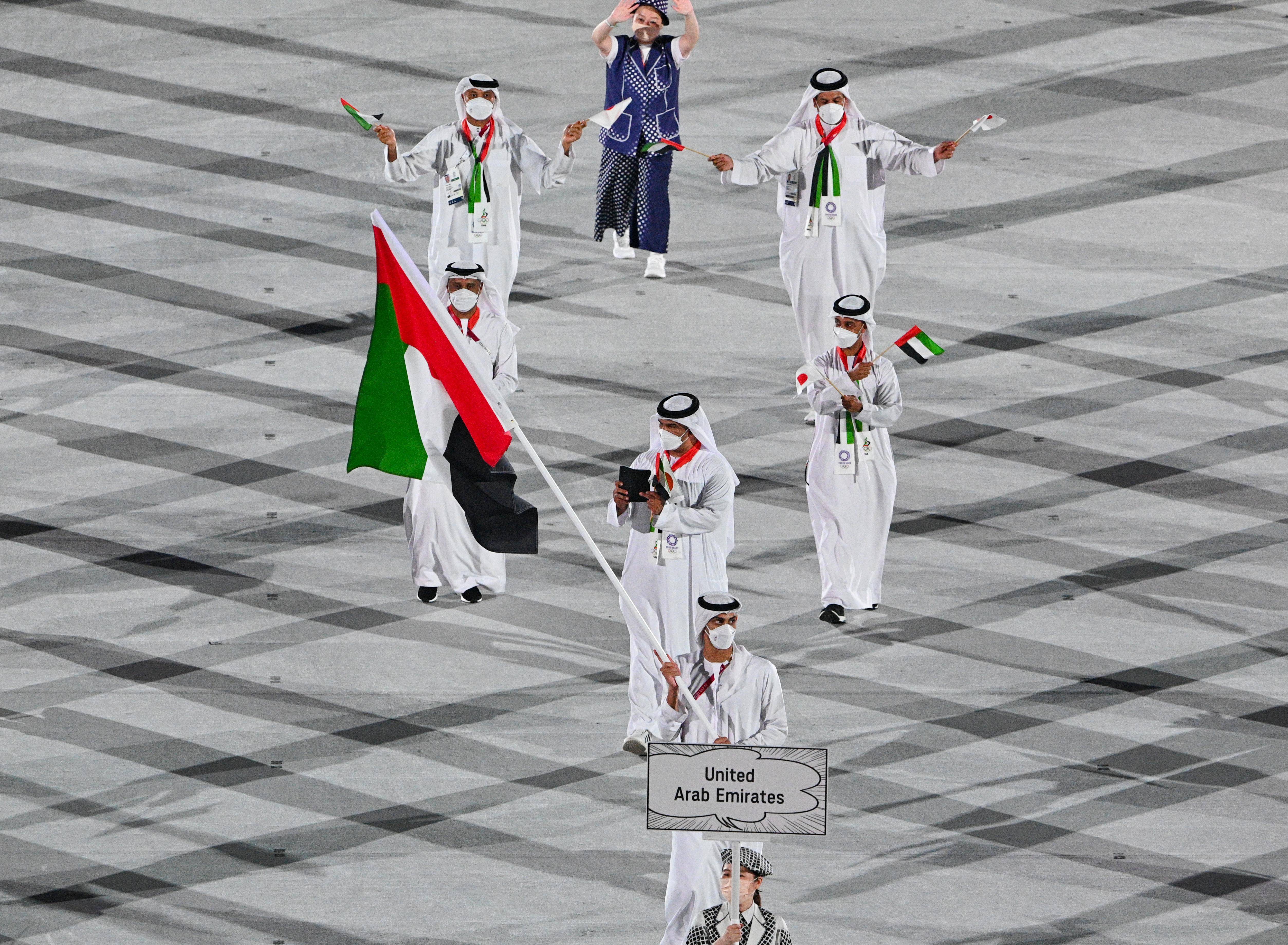 Tokyo Olympics Swimmer Al Matrooshi Leads Uae Team At Opening Ceremony News Khaleej Times